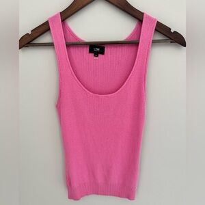 Pink Ribbed Women's Tank Top